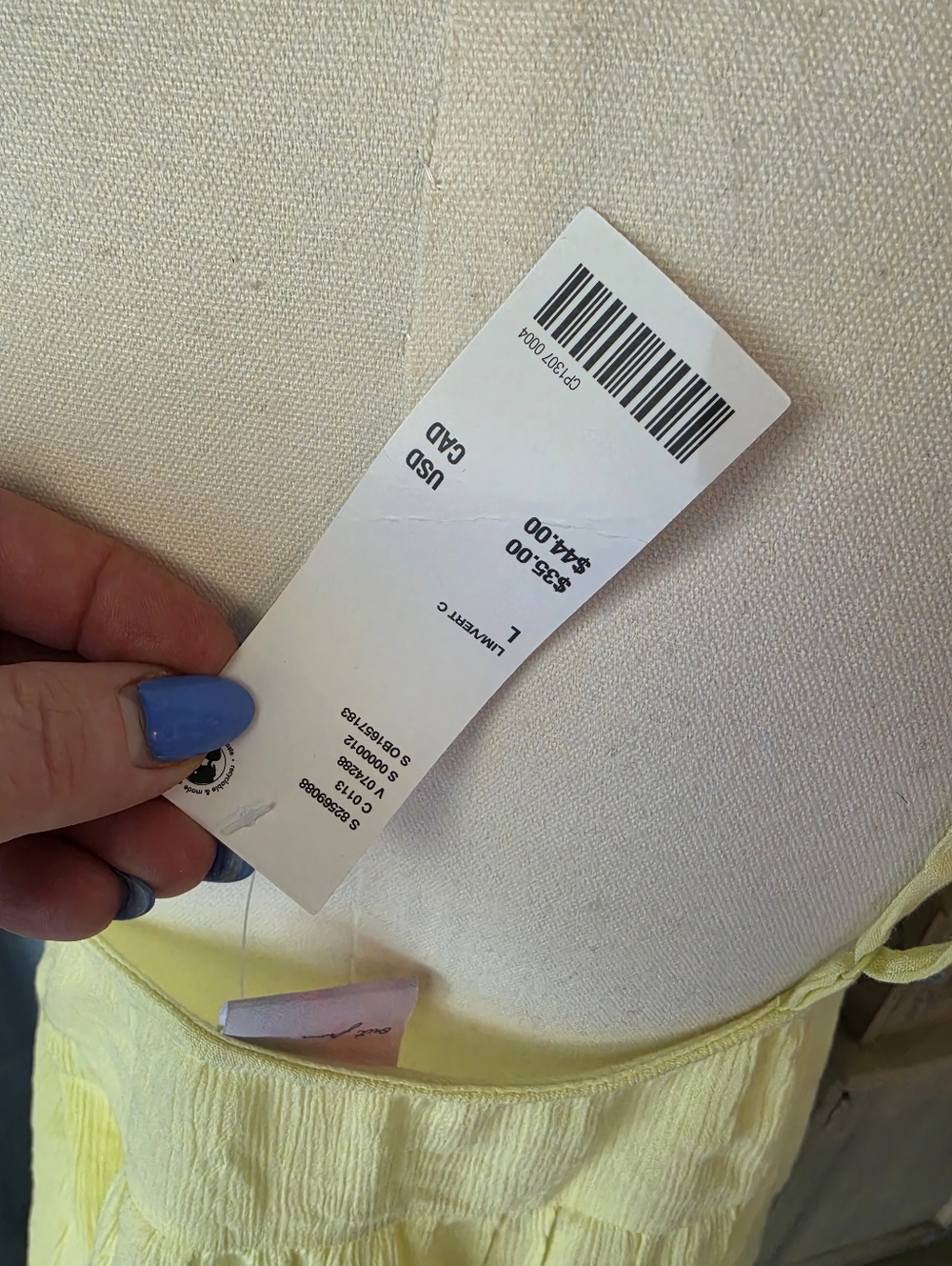 NWT Urban Yellow Tie Top - Picture 5 of 5